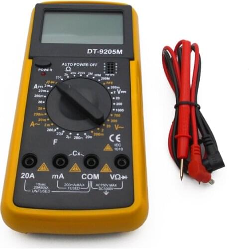 9205M /DT-9205M large screen digital multimeter potentiometer