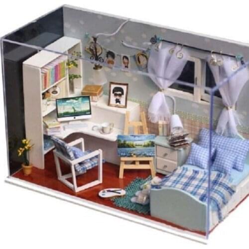 Heart of The Sea Wooden DIY Dollhouse Creative Furniture Miniatura Assembling Handmade Model Kit Handcraft Decoration Puzzle Toy