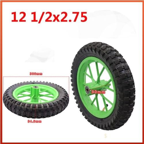 12 1/2 X 2.75 Tire wheels 12.5 *2.75 Aluminum Rim for 49cc Motorcycle Mini Dirt Bike Tire MX350 MX400 Scooter