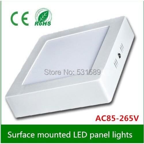 6W 12W 18W AC85-265V Square Ceiling Surface Mounted LED Panel Light for foyer and kitchen study