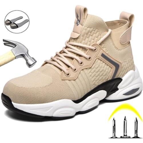 Men Boots Steel Toe Cap Safety Shoes Men Work Boots Indestructible Work Shoes Winter Boots Male Security Boots Industrial Shoes