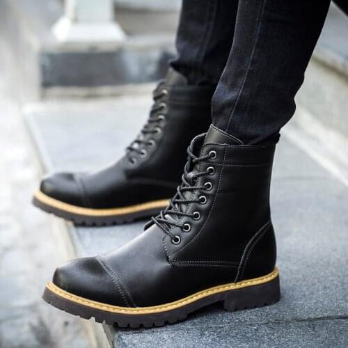 Men Casual Boots Outdoor Footwear Mens Shoes Casual Loafers Leather Men 2020 Fashion Causal Leisure Zapatillas Hombre