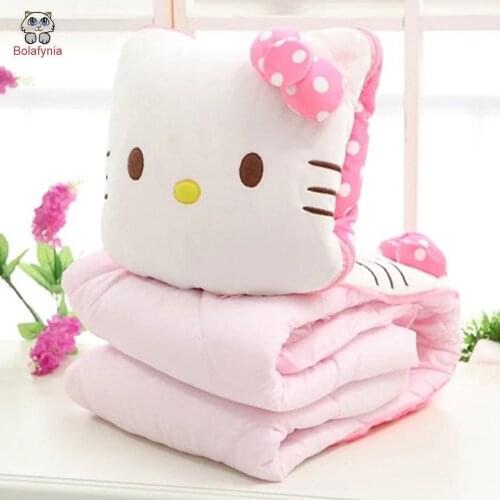 BOLAFYNIA animal pillow Plush Toy cartoon blanket pillow air conditioner stuffed toy
