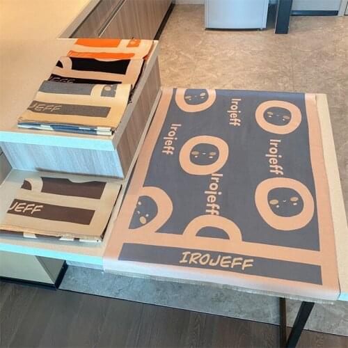 Luxury brand Winter Scarf Women Soft Cashmere Warm Pashmina Gril Face Print Scarves Wraps Thick Long Shawls Bufanda Stoles Hijab