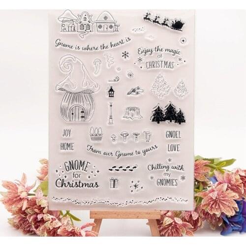 Christmas Celebrate Clear Stamps Transparent Seal 15x21cm Silicone Seal TPR Halloween Roller stamps DIY Scrapbooking Cards