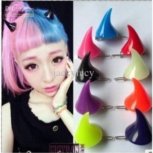 The devil horns hairpin angel Harajuku cute exaggerated hair clip bobby pins 40pcs/20 pairs free shipping