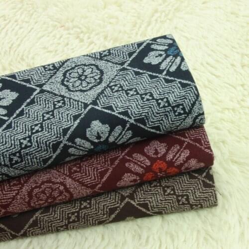 High quality and thick pure cotton sewing fabric Retro folk style printing patchwork Handmade DIY bag dress fabric