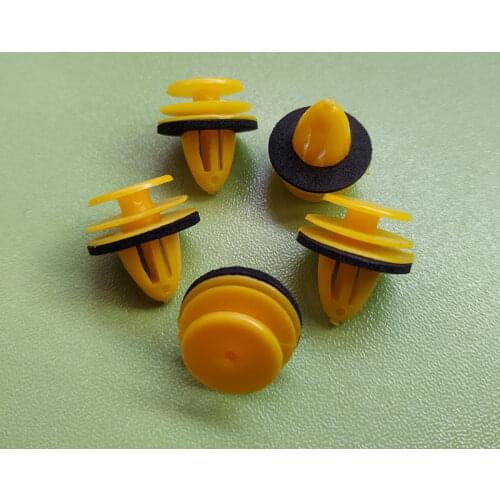 15Pcs Car Door Trim Panel Retainer Clips Fastener 9mm Hole Plastic Rivets For Hyundai Nissan Infiniti Car-styling