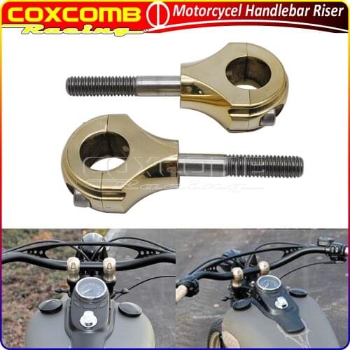 1 Inch 25mm Old School Universal Bar Mounting Clamp Motorcycle Handlebar Riser For Harley Chopper Bobber Cafe Racer Honda