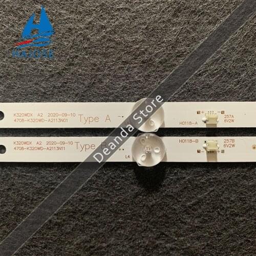 10piece/lot LED Backlight strip 6 lamp 4708-K320WD-A2113N01 A1113N11 TX-32FR250K K320WDX A1 A2 A B Type 2T-C32ACSA 100%NEW A+B