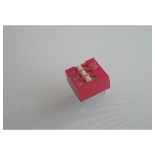100 pcs 3 way Dip Switch through hole straight vertical 2.54mm Pitch dual row 6pins