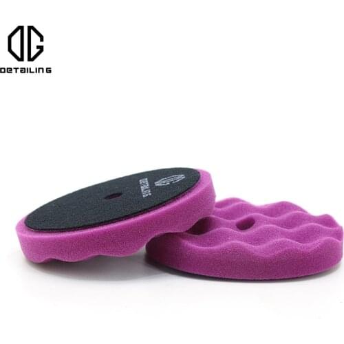 DG 6 inch Car Detailing Foam Polishing Pad Convex Purple Cutting Wave Buffing Pad