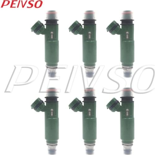 6x 23250-66010 23209-66010 fuel injector for TOYOTA ASIA LAND CRUISER LC100 4.5L 1FZ 1998~2005