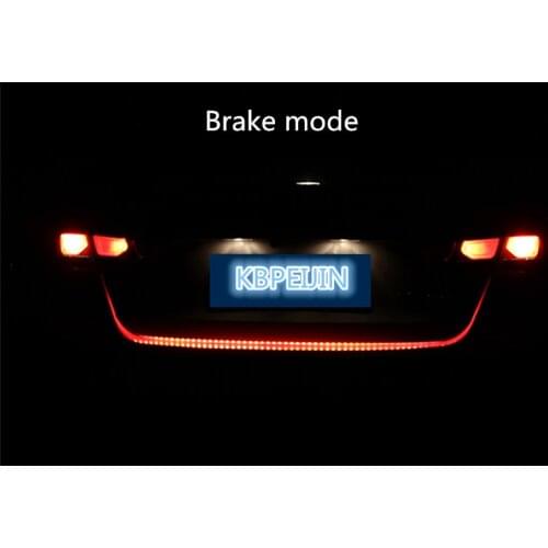 Accessories LED Dynamic Trunk Strip Lighting Rear Tail light Sticker for Mitsubishi outlander 2016 lancer 10 pajero car styling