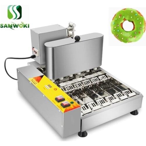 Automatic electric donut machine donut Maker machine 4 rows Doughnut fryer machine Donut making Machine donut frying machine