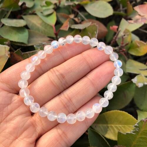 Natural Blue Moonstone Peristerite Labradorite Bracelet High Grade Quality Fashion Women Jewelry Gift Crystal Quartz Healing