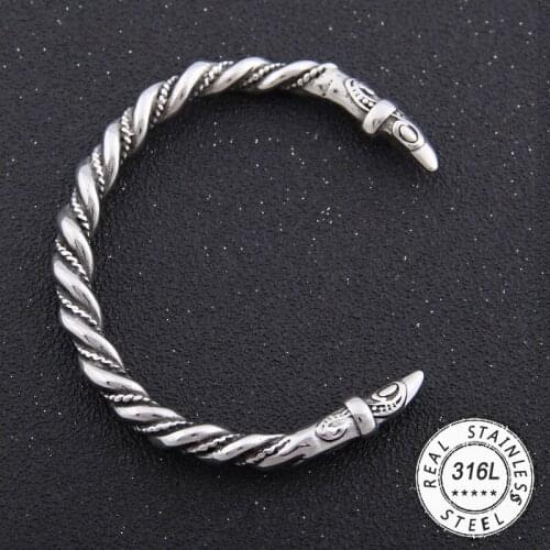 Stainless steel Raven Bracelet Jewelry Fashion Accessories Viking Bracelet Men Wristband Cuff Bracelets For Women Bangles