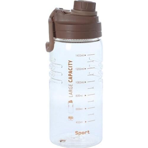1.5L Drinking Water Bottle with Straw Sports Bottles Leak Proof Children School With Lid Hiking Camping Plastic BPA Free