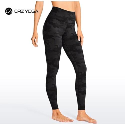 CRZ YOGA Womens Buttery Soft High Waisted Yoga Pants Full-Length Athletic Workout Leggings Naked Feeling-28 Inches