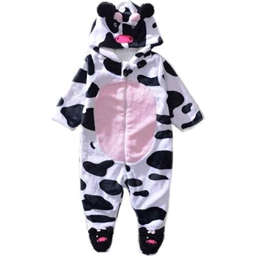 Wonder Garden Infant Baby Cow Costume Onesie Jumpsuit Halloween Party Cosplay Costumes Christmas Purim Holiday outfit
