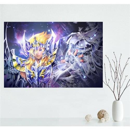 E#627L59 Custom Saint seiya Anime Canvas Painting Wall Silk Poster cloth print DIY Fabric Poster free shipping Y45