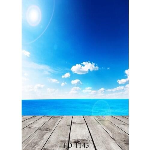 Blue sea natural scenery photography studio background