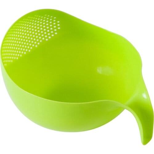 Rice Rice Washing Rice Sieve Leak Plastic Rice Bowl Basket Kitchen Supplies Drain Basket Washing Basket Sink