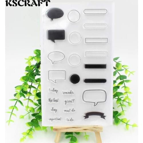 KSCRAFT Projects Clear Silicone Rubber Stamp for DIY scrapbooking/photo album Decorative craft 027