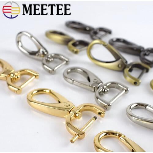 2pcs 16/20/25/38mm Metal Buckles Removable Lobster Carbiner Dog Collar Keychain Swivel Trigger Clips Snap Hook DIY Accessories