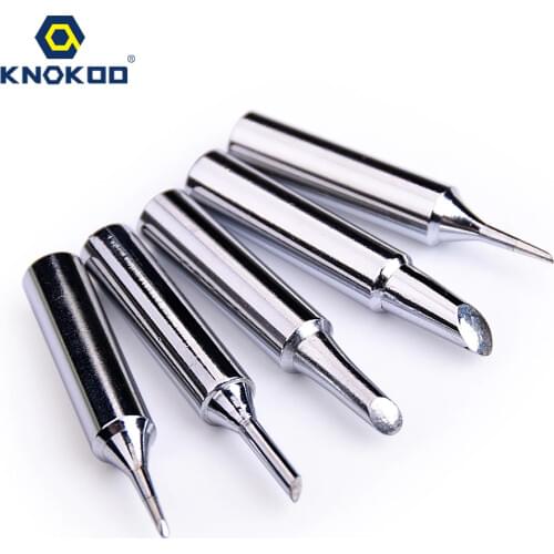 KNOKOO 10pcs/pack Lead free replacement T18-CF1 T18-CF2 copper welding tip soldering iron tips for FX888/FX888D/FX600,FX8801