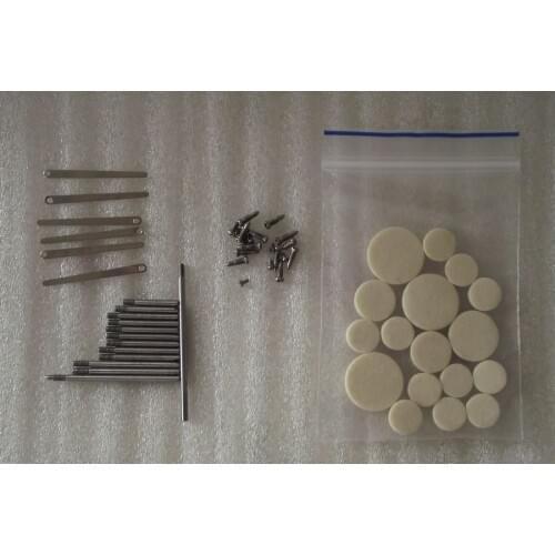 New Clarinet repair parts screws,parts+ Clarinet pads Complete Set of 17 pads