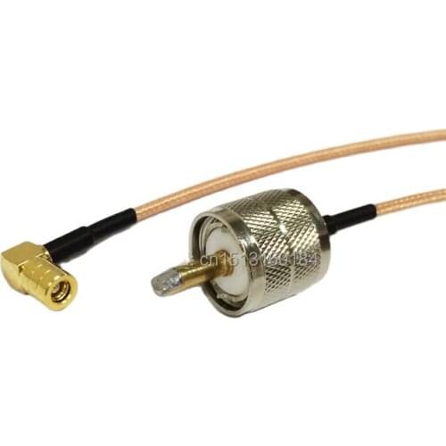 New Modem Coaixal Pigtail UHF Male Plug Connector Switch SMB Female Jack Right Angle Connector RG316 Cable 15CM 6" Adapter