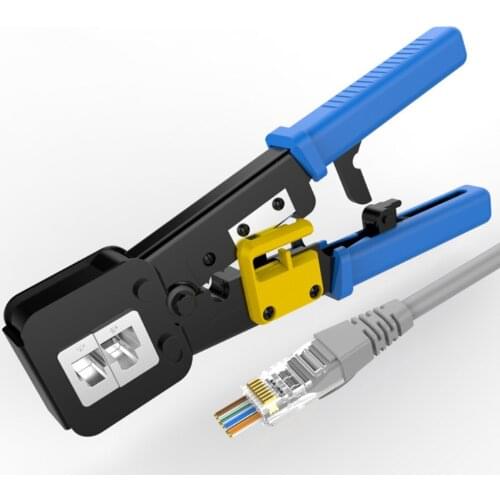 RJ45 Crimper Ethernet Networking LAN Cable Stripper Plier 6P 8P RJ12 RJ-45 Tool Network Pliers Multi Function Wire Clamp Cutter