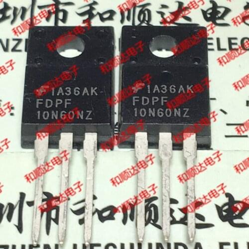 Original New / 5pcs / FDPF10N60NZ TO-220F