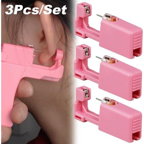 Ear Piercing Gun Disposable Sterile Disinfect Safety Gun NO Pain Piercer Tool Piercing Stud Machine Nose Clip Body Jewelry Guns