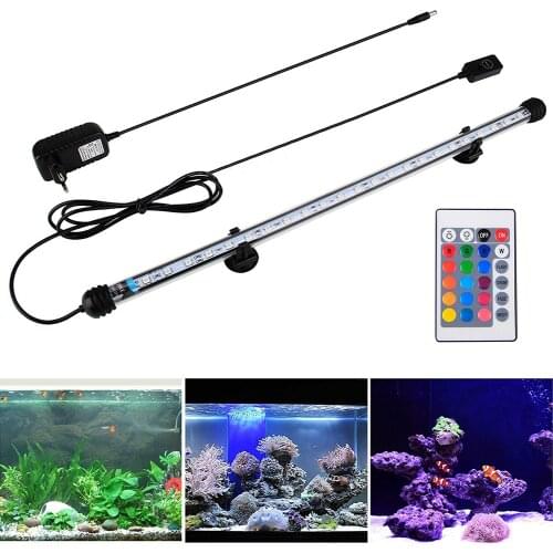 DONWEI 28CM 38CM 48CM Fish and Water bio-lighting Underwater Lights Fish Tank Aquarium LED Submersible Lamp
