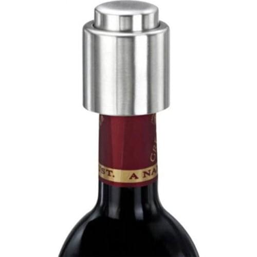 Wine Stopper With Vacuum Pump Bar Accessories Air Lock Aerator Stainless Steel Bottle Stopper Keep Wine Fresh Saver Sealing