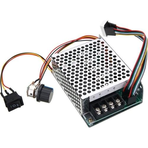 Mayitr DC10-55V Motor Speed Controller 12V 24V 36V 60A PWM Motor Speed Controller CW CCW Reversible Switch