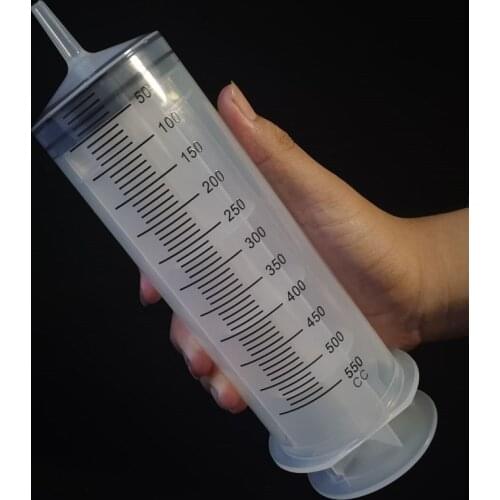 Syringe 500 ml Large Capacity Syringe Reusable Pump Measuring With 1m Tube Feeding Ink