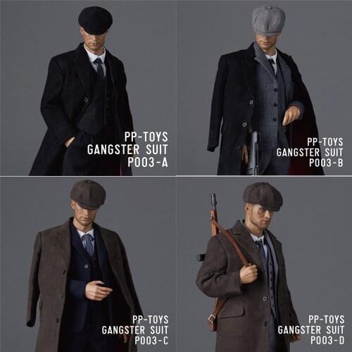 In Stock PP-Toys P003 Gentleman Retro Menswear 1/6 Scale WWII British Retro Male Suit Clothes Fit 12"Male Action Figure Dolls