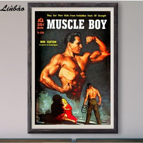 V235 1958 Muscle Boy! Vintage Classic Movie Print Silk Poster Home Deco Wall Art Gift