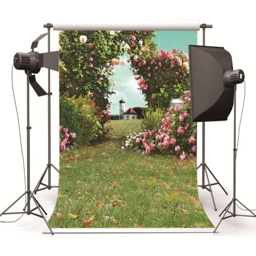 Photography Background for Baby Photo Studio Children Wedding Scenic Flower House Vinyl Photographic Backdrop for Photo Shooting