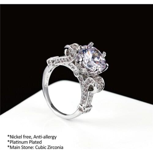 CC Charms Rings For Women Anelli Donna Real 925 Sterling Silver Jewelry Wineglass Ring Bridal Wedding Engagement Anel CC1001