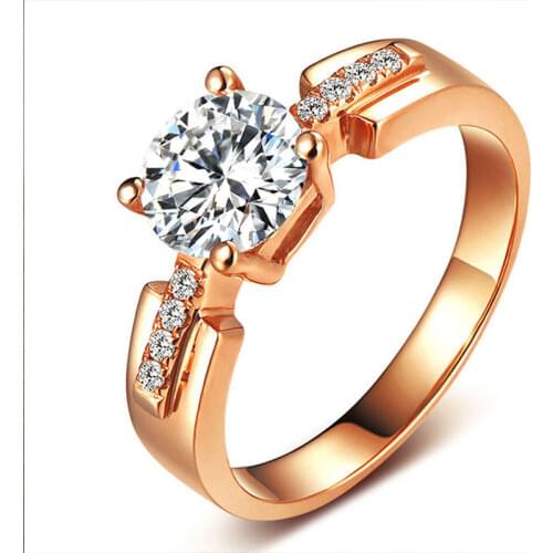 Rose Gold 925 Sterling Silver Rings Women Original Design Exquisite Elegant Luxury Engagement Wedding Party Diamond Fine Jewelry