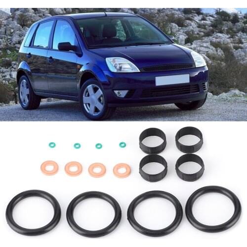 1pcs Fuel Injector Seal Set Washer O‑Ring Replacement 198196 Injector Seal Sets For Citroen Nemo Xsara C1 C2 C3 Dropshipping New