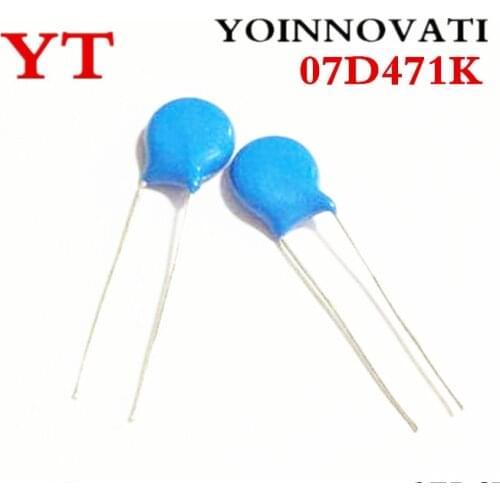 200pcs/lot Voltage Dependent Resistor VDR 07D471K 07D-471K Varistor Resistor 7D471K Best quality
