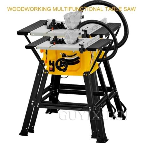 8 inch multi-function woodworking dust free table saw electric cutting machine home decoration floor aluminum PVC cutting tools