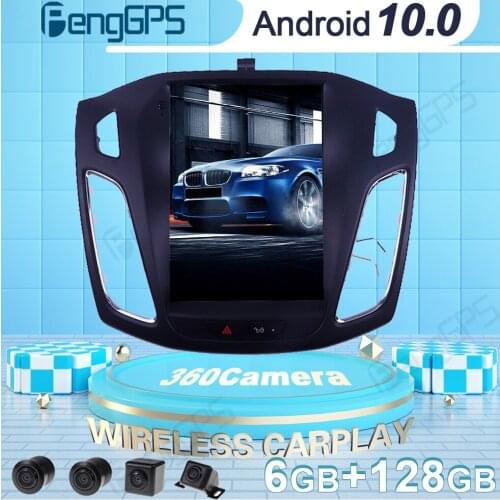 360 Camera Car DVD Player GPS Navigation For Ford Focus 2012-2017 Tesla Style Android Radio Car Stereo Multimedia Headunit