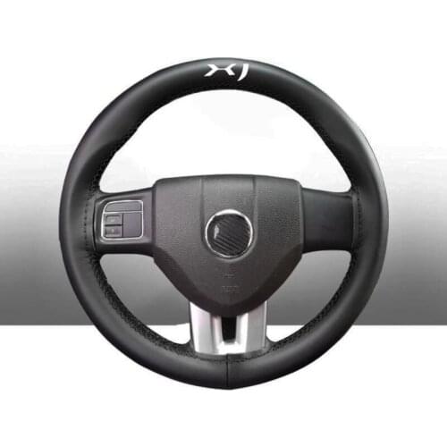 38 CM Top Genuine Leather Steering Wheel Cover for Jaguar XJ Car Interior Accessories