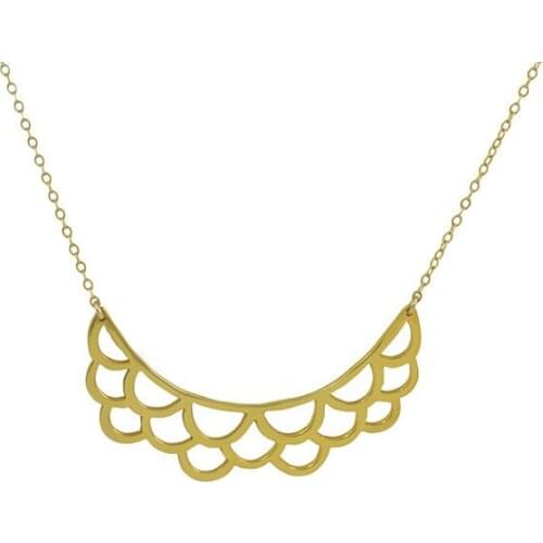 DANGGAO fashion jewelry Scallop Lace Necklace for women girls lovers beautiful trendy choker Pendant charm gift